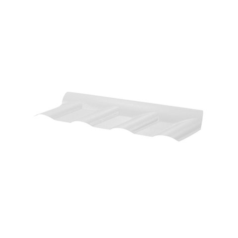 Cumeeira Espigão Art Plan Inf 27x81x0,16 cm Afort Branco