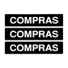 Combo 6 Placas De Sinalização Compras 30x7 Acesso - A-415 F9e - 1