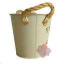 Ver imagem 3 de Vaso Cachepot / Balde de Alumínio:Branco