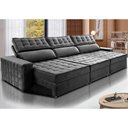 Ver imagem 1 de Sofá Retrátil e Reclinável 3,55m Cama inBox Big Star com SoftGel D40 Velupluma Cinza