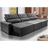 Sofá Retrátil e Reclinável 3,55m Cama inBox Big Star com SoftGel D40 Velupluma Cinza - 1