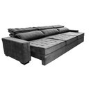 Ver imagem 7 de Sofá Retrátil e Reclinável 3,55m Cama inBox Big Star com SoftGel D40 Velupluma Cinza