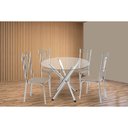 Ver imagem 1 de Mesa Cozinha Volga 95 + 4 Cad Florença Cromado Kappesberg