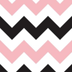 Papel de Parede Chevron Preto e Rosa-60x300cm - 3