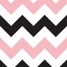 Papel de Parede Chevron Preto e Rosa-60x300cm - 3