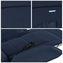 Ver mais imagens de Poltrona do Papai Reclinável Sala de Cinema Madrid Elétrica Touch Massagem USB PU Azul G23 Gran Belo