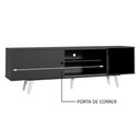 Ver imagem 5 de Rack Madesa Dubai para TV até 65 Polegadas com Pés Preto/Branco 8N09 Cor:Preto/Branco