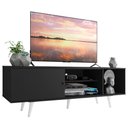 Ver imagem 2 de Rack Madesa Dubai para TV até 65 Polegadas com Pés Preto/Branco 8N09 Cor:Preto/Branco