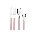 Ver imagem 1 de Faqueiro Tramontina Gamboa com Lâminas em Aço Inox e Cabos de Polipropileno Rosa 16 Peças