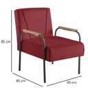 Ver imagem 4 de Kit 2 Poltronas para Sala de Estar Apolo Estilo Contemporâneo