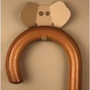 Ver imagem 4 de Kit 3 Penduradores 8cm Elefante Dourado Aço Luft Masutti Gancho de Parede Enfeite