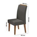 Ver imagem 5 de Conjunto Mesa de Jantar Retangular Amore 120x80cm sem Vidro e 4 Cadeiras Yescasa Cinza/Mel/Grafite