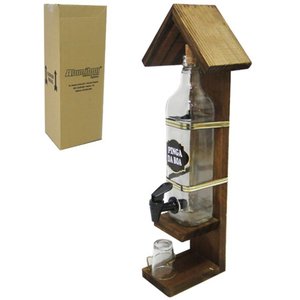 Pingometro Casinha 1 L com Copo de Vidro Dose / Shot 50ml