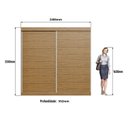 Ver mais imagens de Guarda Roupa Casal 2 Portas 4 Gavetas Bege/Marromle/Cristalo