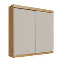 Ver imagem 3 de Guarda Roupa Casal 2 Portas 4 Gavetas Bege/Marromle/Cristalo
