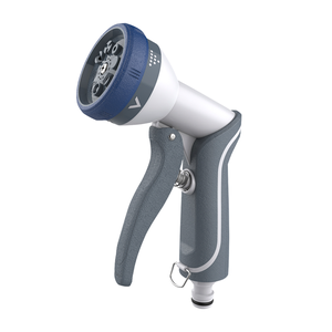 Hidropistola 7 Tipos de Jatos Gatilho Frontal Cor Branco e Azul Durín