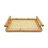 Bandeja Decorativa Retangular Bambu e Palhinha com Alça 25x15cm - 3