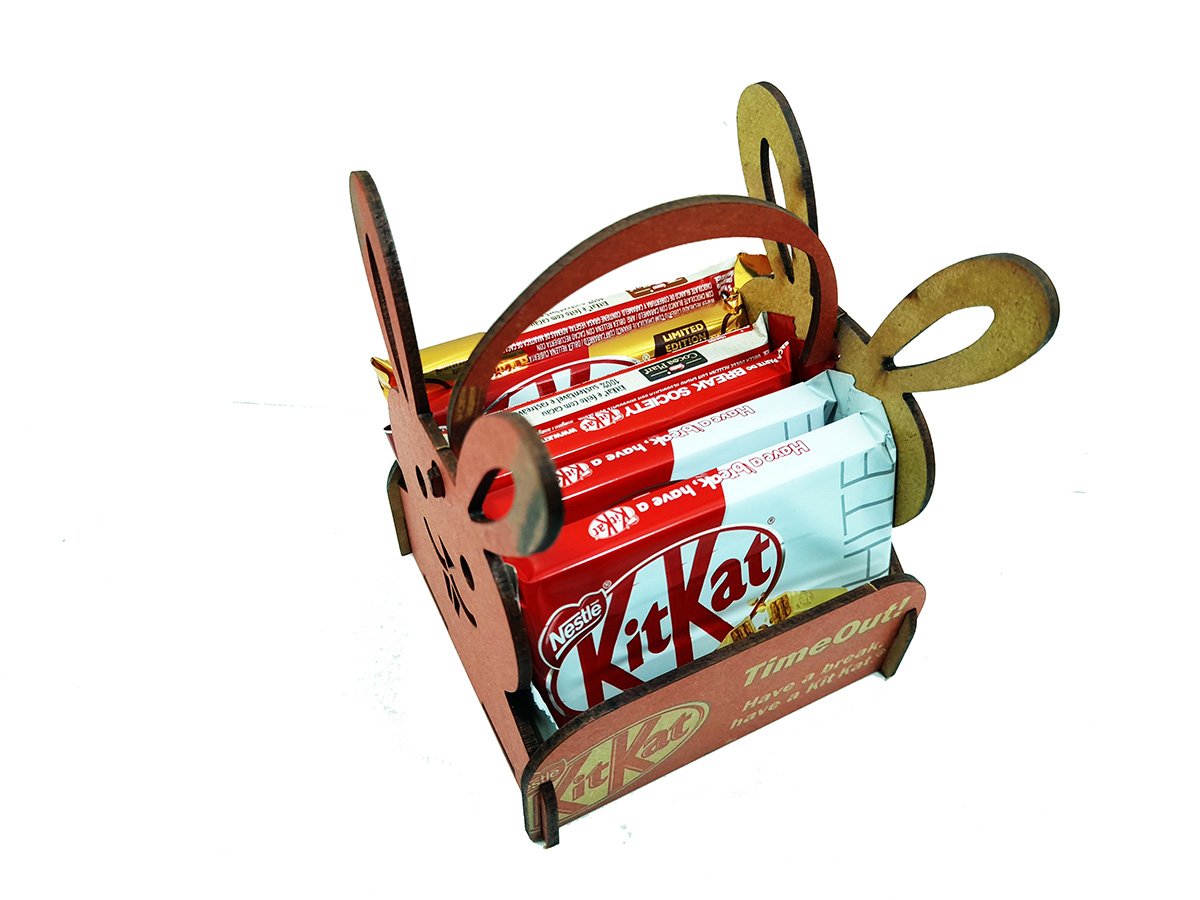 Kit Cesta de Pascoa Kit kat com 6 unidades Reidopendrive kitkat008 - 3