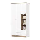 Ver imagem 3 de Guarda Roupa Infantil Magia 3 Portas 2 Gavetas com Nichos Decorativos