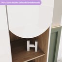 Ver mais imagens de Guarda Roupa Infantil Magia 3 Portas 2 Gavetas com Nichos Decorativos