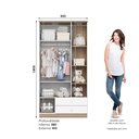 Ver imagem 4 de Guarda Roupa Infantil Magia 3 Portas 2 Gavetas com Nichos Decorativos