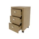 Ver imagem 6 de Conjunto 2 Peças com Escrivaninha ME4109 e Gaveteiro ME4108 163cm Amendoa Marrom
