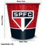 Balde de Pipoca Brasfoot Plástico Sao Paulo 2,5 Litros Oficial Branco - 3