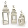 Kit C/3 Lanterna Marroquina Metal Branca Grande/media/peq - 1