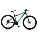 Ver imagem 2 de Bicicleta Aro 29 Gott 21 Marcha Câmbio Shimano Freio a Disco - Preto/verde - 19