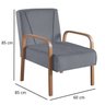 Conjunto de Sala de Estar 1 Sofá Dois Lugares Persa e 2 Poltronas Ágata - 5