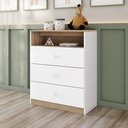 Ver imagem 1 de Cômoda Magia 3 Gavetas Inclui Nicho para Decoração
