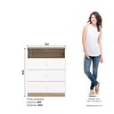 Ver imagem 4 de Cômoda Magia 3 Gavetas Inclui Nicho para Decoração