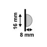 Meia Curva Poliestireno Champanhe 597 Santa Luzia - 2,8mx1,6cm (2uni) - 4