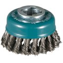 Ver imagem 1 de Escova de Aço Tipo Copo com Fio Trançado 80x0,35mm - D-73374 - Makita Escova de Aço Tipo Copo com Fi