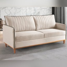 Conjunto de Sala de Estar 1 Sofá Dois Lugares Persa e 2 Poltronas Ágata - 2