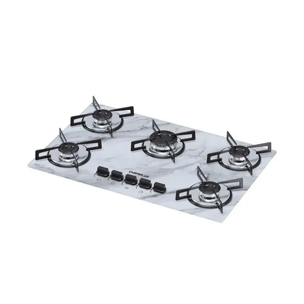 Kit Balcão para Cooktop Cozinha Kaiki Turim Nature Off White com Fogão Cooktop 5 Bocas Ultra Chama B - 3