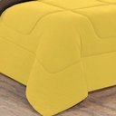 Ver imagem 2 de Kit Edredom + Jogo de Lençol Malha 100% Algodão Gran Moratta 6 Peças Queen - Amarelo-marrom