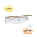 Ver imagem 5 de Prateleira Infantil com Cabideiro Linha Encanto