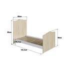 Ver imagem 4 de Berço 3 em 1 Linha Encanto 132,4cm X 85cm X 68cm