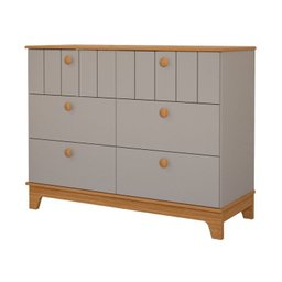 Conjunto Quarto de Bebê 1berço 1 Cômoda 6 Gavetas Chantilly - 11