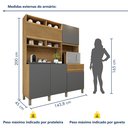 Ver imagem 3 de Armário de Cozinha 5 Portas 1 Gaveta Canastra