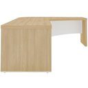 Ver imagem 7 de Mesa para Escritório em L Direito 200x180cm Atria Executiva A02 Carvalho Branco - Lyam Decor