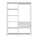 Ver imagem 5 de Guarda-roupa Closet Modulado Texas 2 Gavetas 135cm Multimóveis Mp4786 Branco