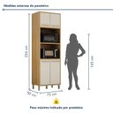 Ver imagem 6 de Paneleiro com 2 Nichos 4 Portas 73cm Torino