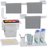Kit de Acessórios para Banheiro Branco 6 Peças F.max - 2