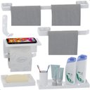 Ver imagem 2 de Kit de Acessórios para Banheiro Branco 6 Peças F.max