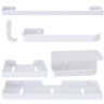 Kit de Acessórios para Banheiro Branco 6 Peças F.max - 1