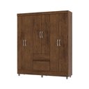 Ver imagem 5 de Guarda Roupa Casal 6 Portas 2 Gavetas Ideal Plus Imbuia