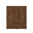Ver imagem 2 de Guarda Roupa Casal 6 Portas 2 Gavetas Ideal Plus Imbuia