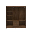 Ver imagem 3 de Guarda Roupa Casal 6 Portas 2 Gavetas Ideal Plus Imbuia
